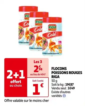 FLOCONS POISSONS ROUGES RIGA 50 g