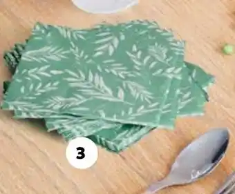 Auchan LES 20 SERVIETTES 33 cm 3 PLIS aanbieding