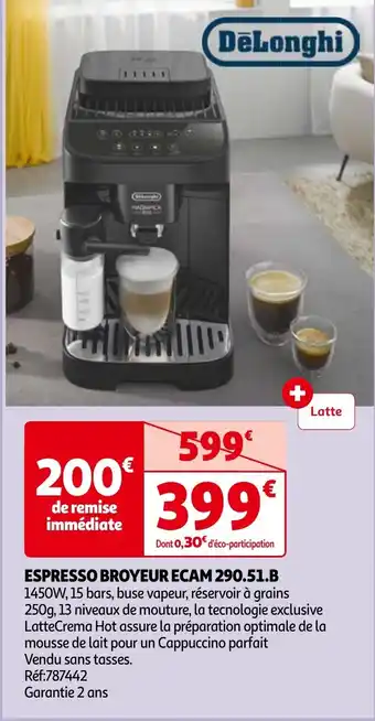 Auchan ESPRESSO BROYEUR ECAM 290.51.B aanbieding