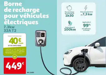 Auchan Borne de recharge pour véhicules électriques aanbieding