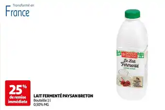Auchan LAIT FERMENTÉ PAYSAN BRETON aanbieding