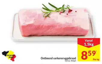 Intermarché Ontbeend varkensruggebraad aanbieding