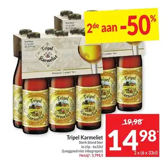 Intermarché Tripel Karmeliet aanbieding