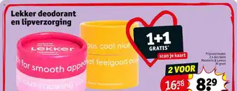 Kruidvat Lekker deodorant en lipverzorging aanbieding