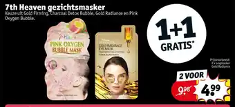 Kruidvat 7th Heaven gezichtsmasker aanbieding