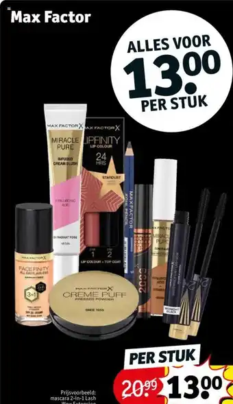Kruidvat Max Factor aanbieding