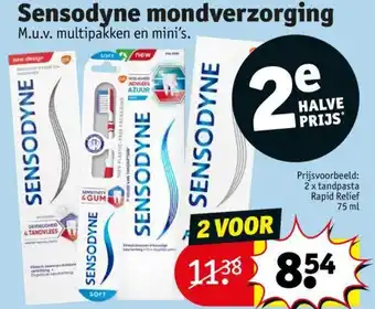 Kruidvat Sensodyne mondverzorging aanbieding