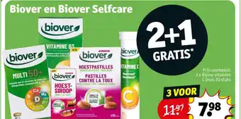 Kruidvat Biover en Biover Selfcare aanbieding