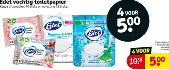Kruidvat Edet vochtig toiletpapier aanbieding