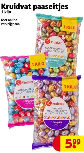 Kruidvat Paaseitjes 1 kilo aanbieding