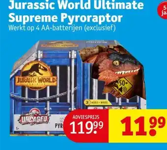 Kruidvat Jurassic World Ultimate Supreme Pyroraptor aanbieding