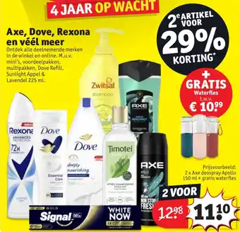 Kruidvat Axe, Dove, Rexona en véél meer aanbieding