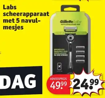 Kruidvat Gillette Labs scheerapparaat met 5 navulmesjes aanbieding