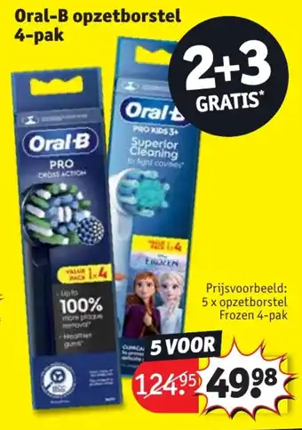Kruidvat Oral-B opzetborstel 4-pak aanbieding