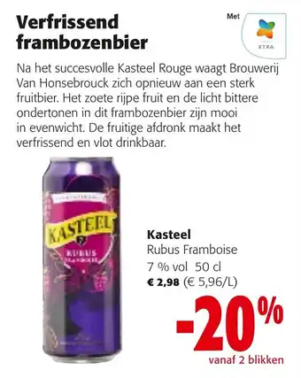 Colruyt Kasteel Rubus Framboise 7 % vol 50 cl aanbieding