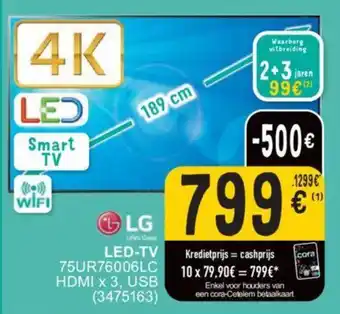 Cora LG LED-TV aanbieding