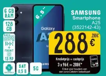 Cora SAMSUNG Smartphone A25 aanbieding