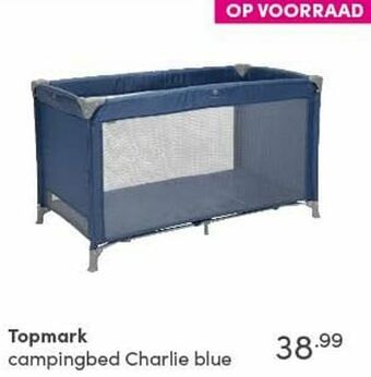 Baby & Tiener Topmark campingbed charlie blue aanbieding