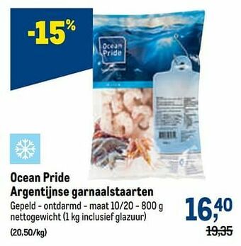 Makro Ocean pride argentijnse garnaalstaarten aanbieding