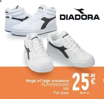 Cora Hoge of lage sneakers PLAYGROUND aanbieding