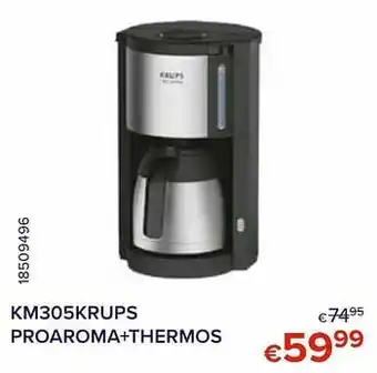 Euroshop Krups km305krups proaroma+thermos aanbieding