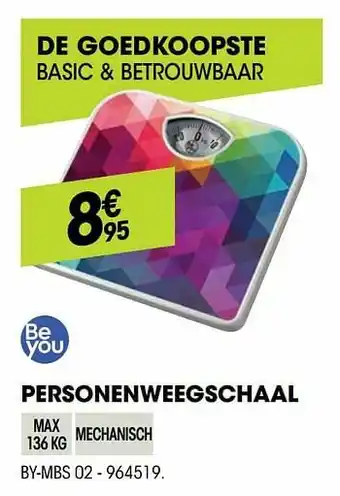 Be you personenweegschaal by-mbs 02