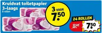 Kruidvat Kruidvat toiletpapier 3-laags aanbieding