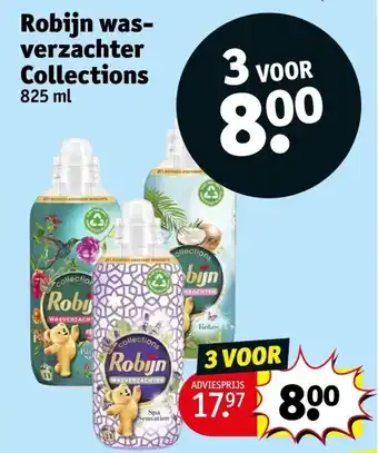 Kruidvat Robijn wasverzachter Collections aanbieding