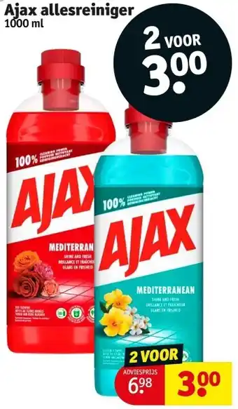 Kruidvat Ajax allesreiniger aanbieding