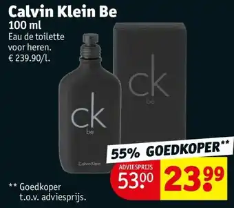 Kruidvat Calvin Klein Be aanbieding