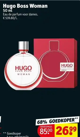 Kruidvat Hugo Boss Woman aanbieding