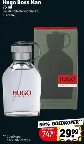 Kruidvat Hugo Boss Man aanbieding
