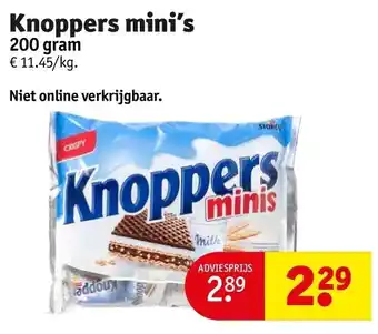 Kruidvat Knoppers mini’s aanbieding