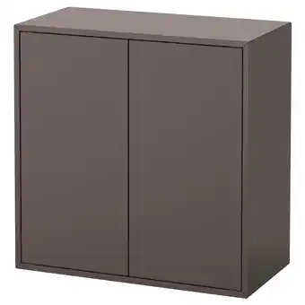 IKEA Eket Open kast wandmontage, donkergrijs, 70x35x70 cm aanbieding