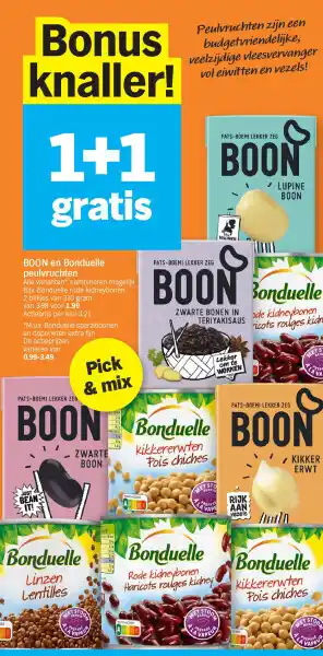 BOON en Bonduelle peulvruchten