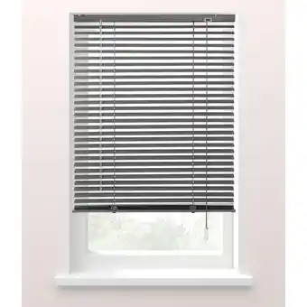 Leen Bakker Fenstr jaloezie aluminium 25 mm - antraciet - 60x130 cm aanbieding