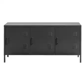 Leen Bakker Dressoir Viborg - zwart - 59,5x120x40 cm aanbieding