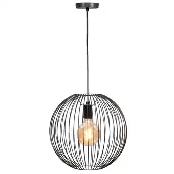 Leen Bakker Hanglamp Xavier - zwart - 150xØ40 cm aanbieding