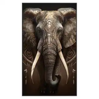 Leen Bakker Schilderij Olifant - 118x70 cm aanbieding