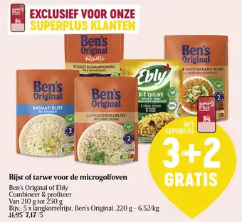 Ben's Original of Ebly Rijst of tarwe voor de microgolfoven