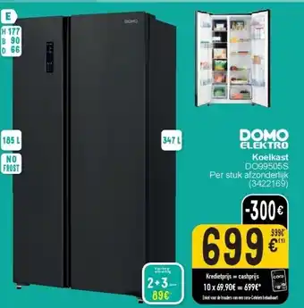 Cora Koelkast DO99505S aanbieding