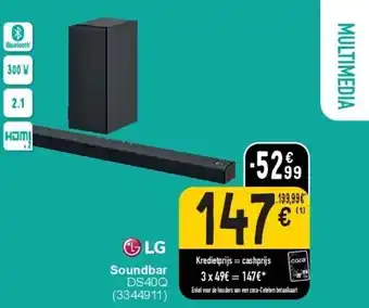 Cora Lg Soundbar aanbieding