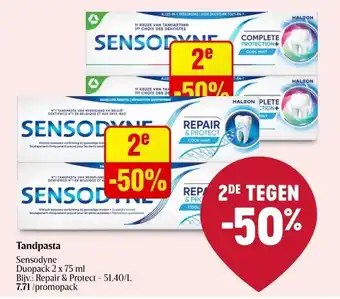 Delhaize Tandpasta aanbieding