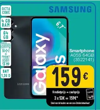 Cora Smartphone A05S 64GB aanbieding