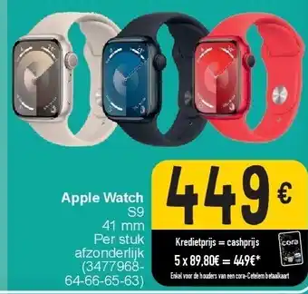 Cora Apple Watch S9 aanbieding