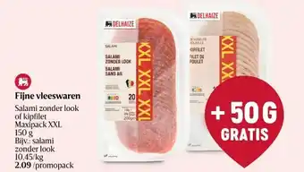 Delhaize Fijne vleeswaren aanbieding