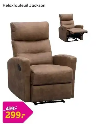 Leen Bakker Relaxfauteuil Jackson aanbieding