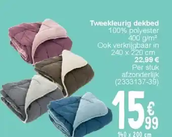 Cora Tweekleurig dekbed aanbieding