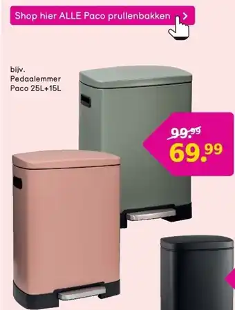 Pedaalemmer Paco 25L+15L