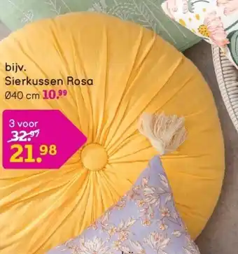 Leen Bakker Sierkussen Rosa aanbieding